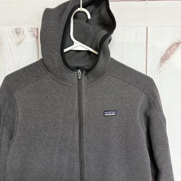 Patagonia Women’s Better Sweater Full Zip Hoody Medium Gray EUC